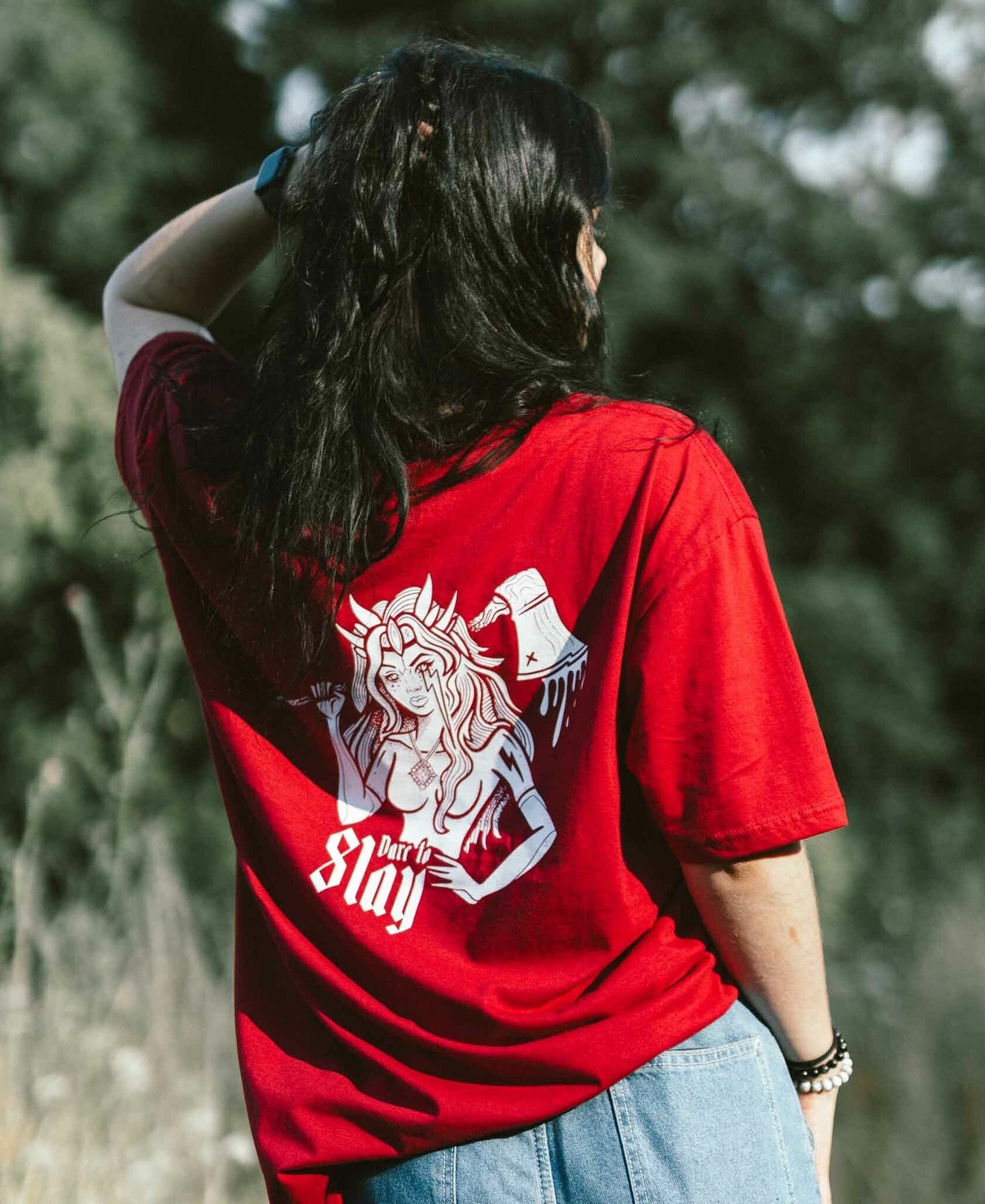 DARE TO SLAY | RED TEE